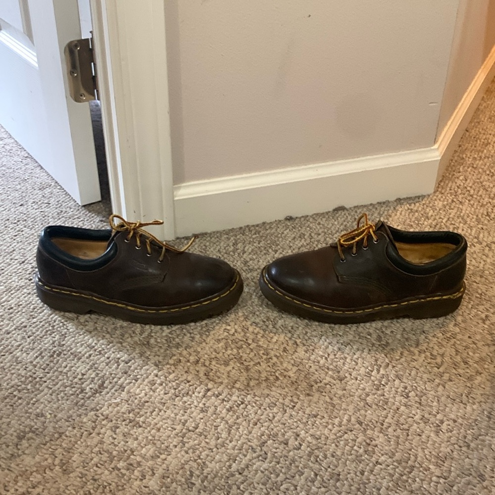Vtg Dr Martens brown Oxford lace up Oxford loafer shoes UK 4 US 6